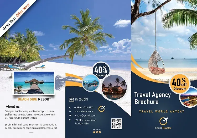 Mẫu thiết kế brochure du lịch - 3