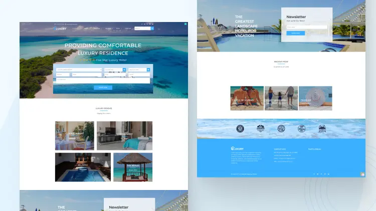 Một số mẫu thiết kế website khách sạn Gleads đã thiết kế - 3