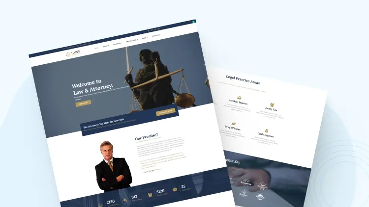 Các mẫu thiết kế website công ty luật 2