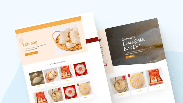Thiết kế website yến sào