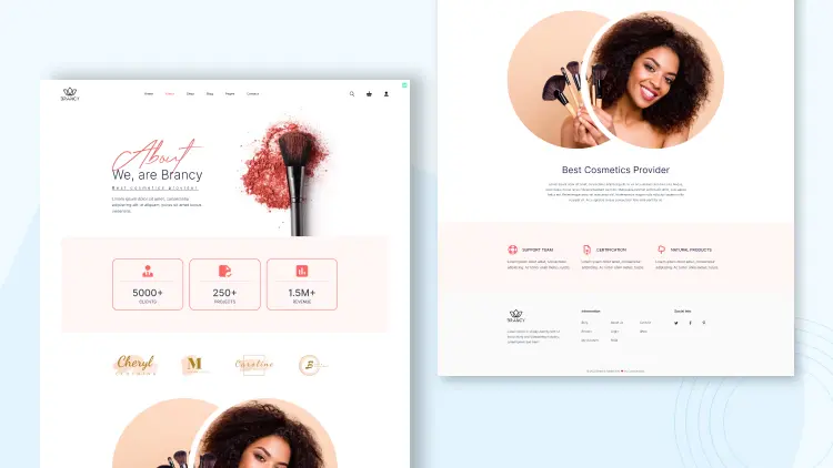 Thiết kế website mỹ phẩm