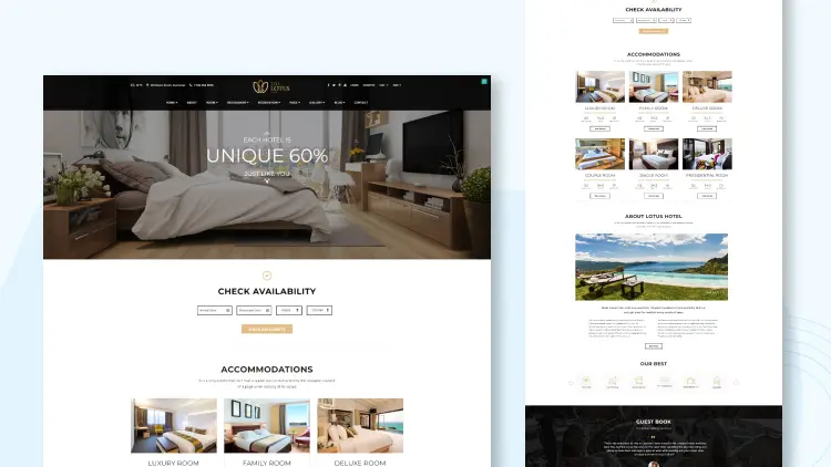 Một số mẫu thiết kế website khách sạn & Resort nổi bật nhất 3