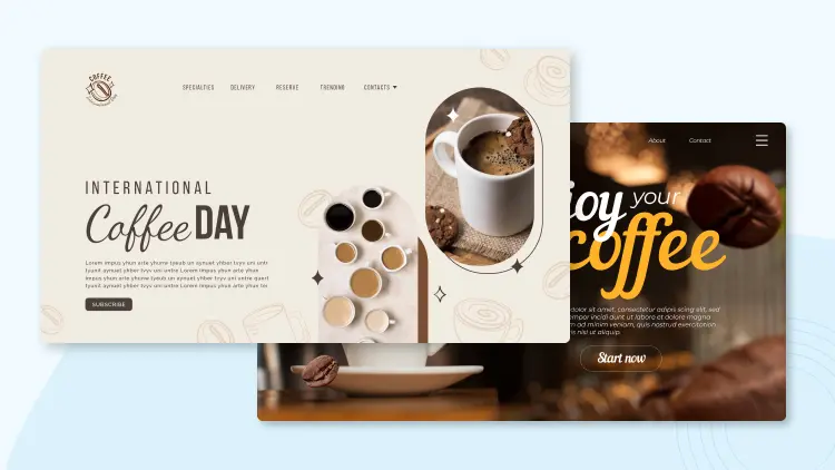 Một số thiết kế web cà phê nổi bật Gleads đã thực hiện 1