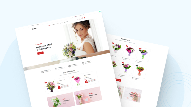 Những mẫu thiết kế web bán hoa nổi bật nhất 2