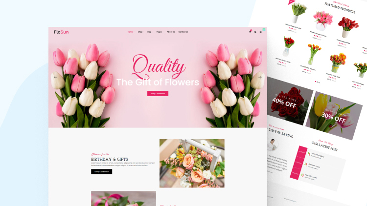 Những mẫu thiết kế web bán hoa nổi bật nhất 3