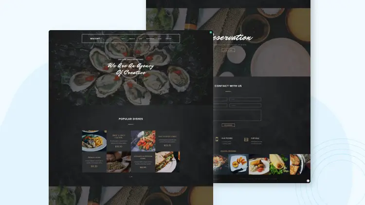 Các mẫu giao diện website nhà hàng nổi bật 2