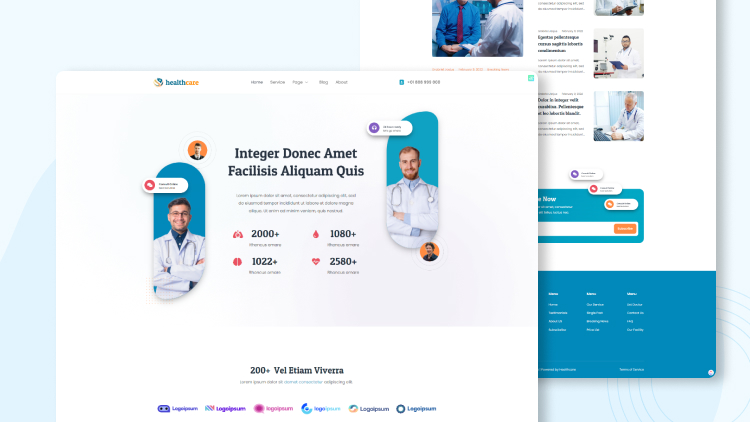 Các mẫu thiết kế website bệnh viện, y tế 3