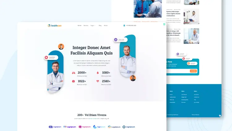 Các mẫu thiết kế website bệnh viện, y tế 3