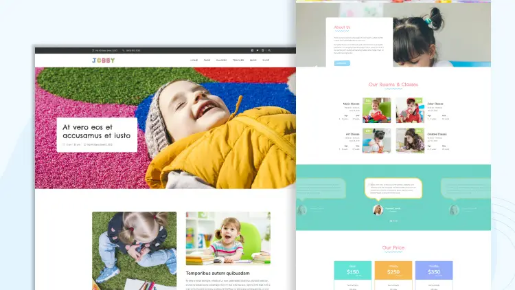 Các thiết kế web mẹ và bé nổi bật tại Gleads 1
