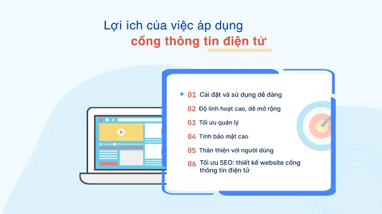 Lợi ích của việc áp dụng cổng thông tin điện tử