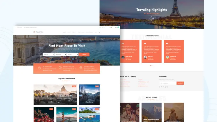 Mẫu thiết kế website du lịch đẹp và cực chất 3