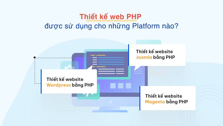 Thiết kế web PHP được sử dụng cho những Platform nào