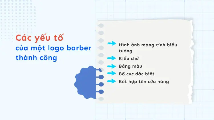 Các yếu tố của một logo barber thành công