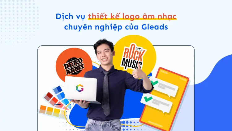 dịch vụ thiết kế logo âm nhạc chuyên nghiệp của Gleads