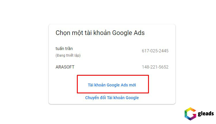 Đăng ký tài khoản Google Ads