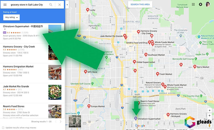 Ghim Quảng cáo Google Map