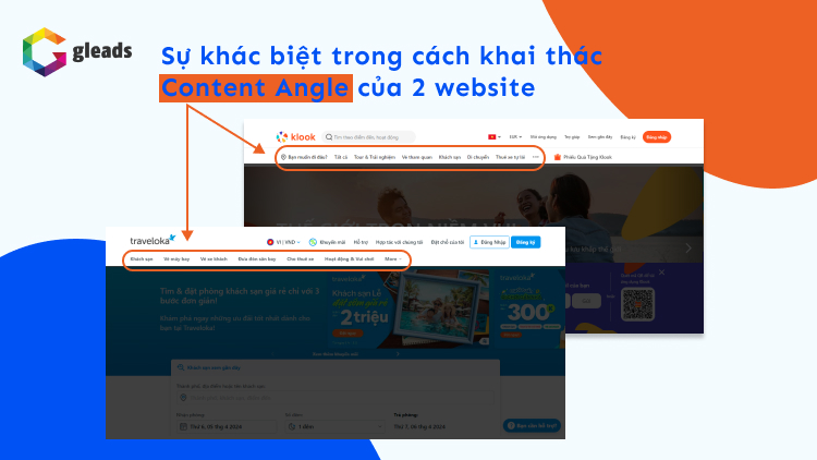 Sự khác biệt trong khai thác content angle