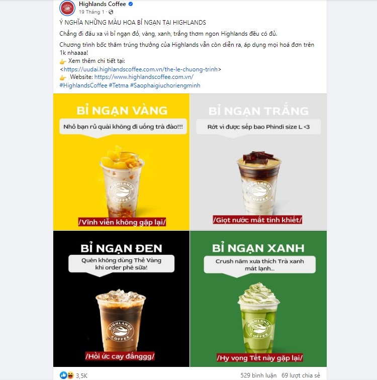 Ví dụ về angle cho content ngành ăn uống