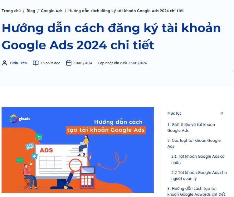 Ví dụ về pillar page cách làm