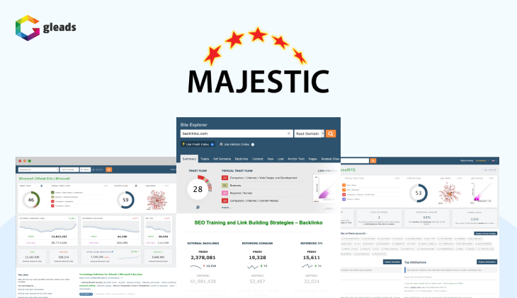 Phần mềm hỗ trợ làm SEO Majestic SEO