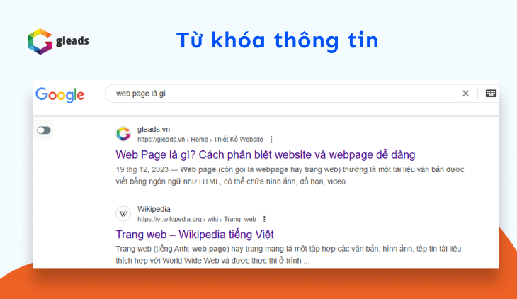 Từ khóa thông tin