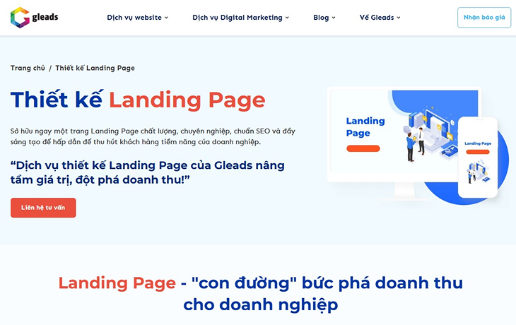 Mẫu Landing page bán hàng (Sales Page)