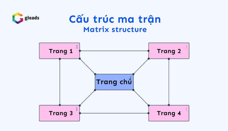 Cấu trúc website dạng ma trận (matrix structure)