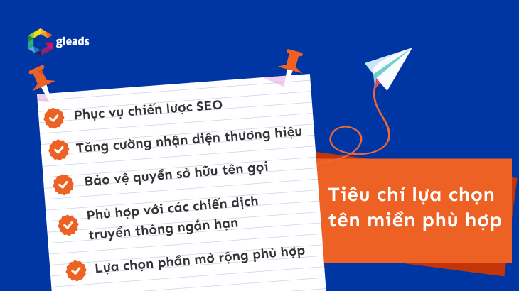 Tiêu chí lựa chọn tên miền phù hợp