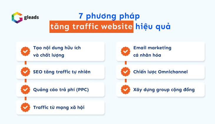 7 Cách kéo traffic hiệu quả và bền vững nhất.