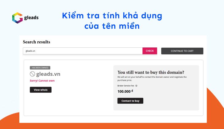 Tên miền gleads.vn hiện không còn khả dụng