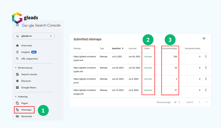 Hướng dẫn kiểm tra tệp Sitemap của website bằng Google Search Console