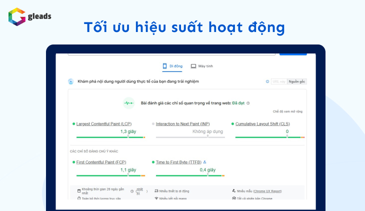 Tối ưu hóa hiệu suất hoạt động